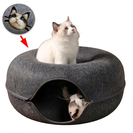 Felt Donut Cat Bed