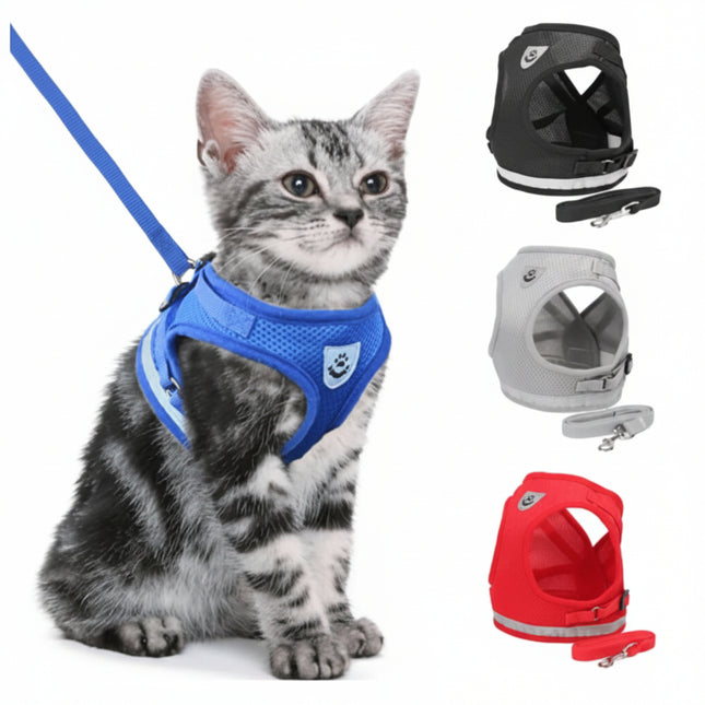 Breathable Cat Harness & Leash Set