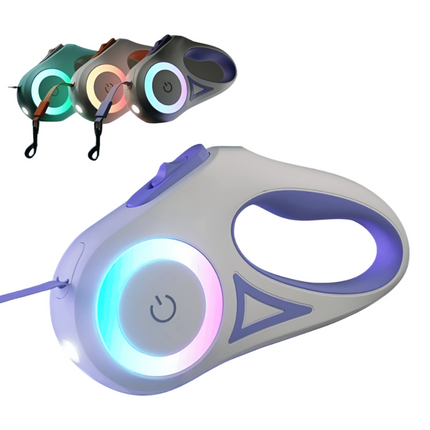 LED Retractable Dog Leash