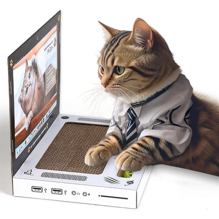 Laptop Cat Scratcher Toy