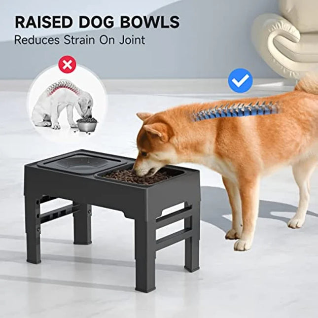Adjustable Raised Dog Bowls