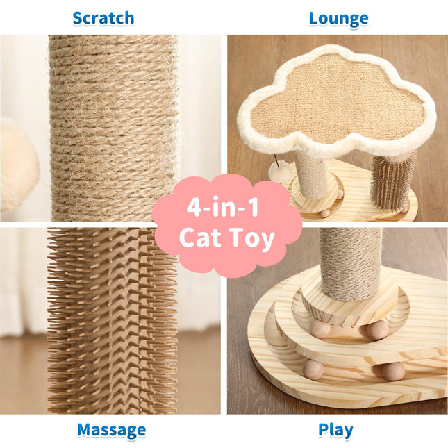 Interactive Cat Scratching Post
