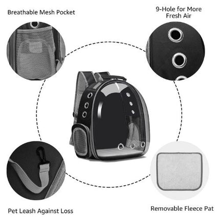 Transparent Capsule Pet Backpack
