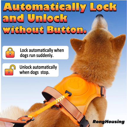 Retractable Dog Harness & Leash Set