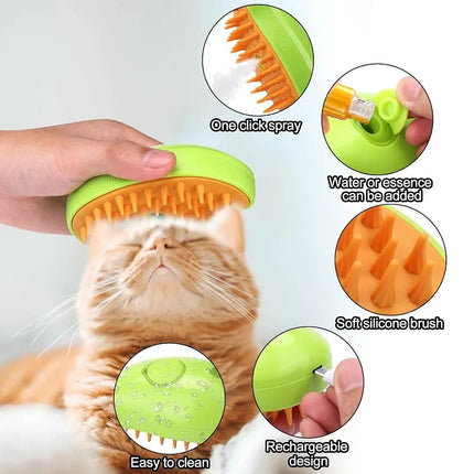 Cat Steam Grooming Brush