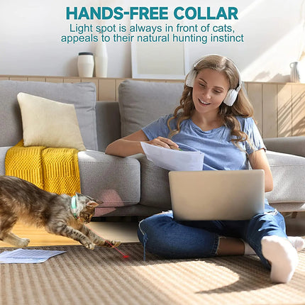 Wearable Interactive Cat Toy Collar
