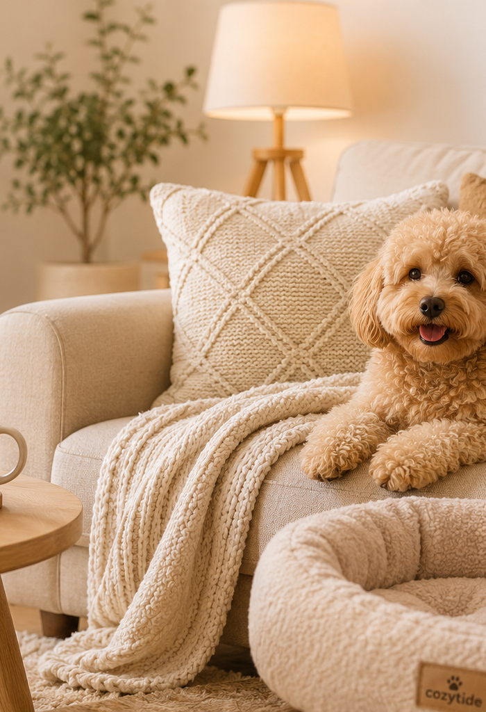 <h1>Cozy essentials for <span style="text-decoration:underline">pets and the people</span> who love them.</h1><h5>Thoughtfully curated pet essentials and home comforts designed to make everyday life cozier, happier, and more comfortable.</h5>